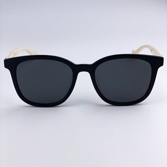 NEW GUCCI LOGO GG1001SK 003 Black White Gray Rectangle Women Sunglasses - Picture 3 of 12